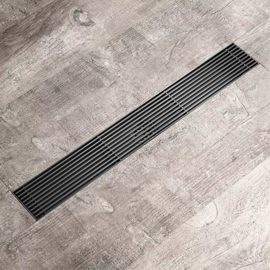 Rigolă duș liniară, inox 304, 57x600mm, negru RV8888107