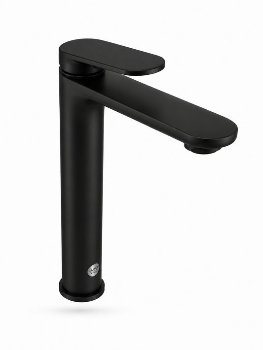 Baterie pentru lavoar cu corp inaltat, alama, negru RV1651HB