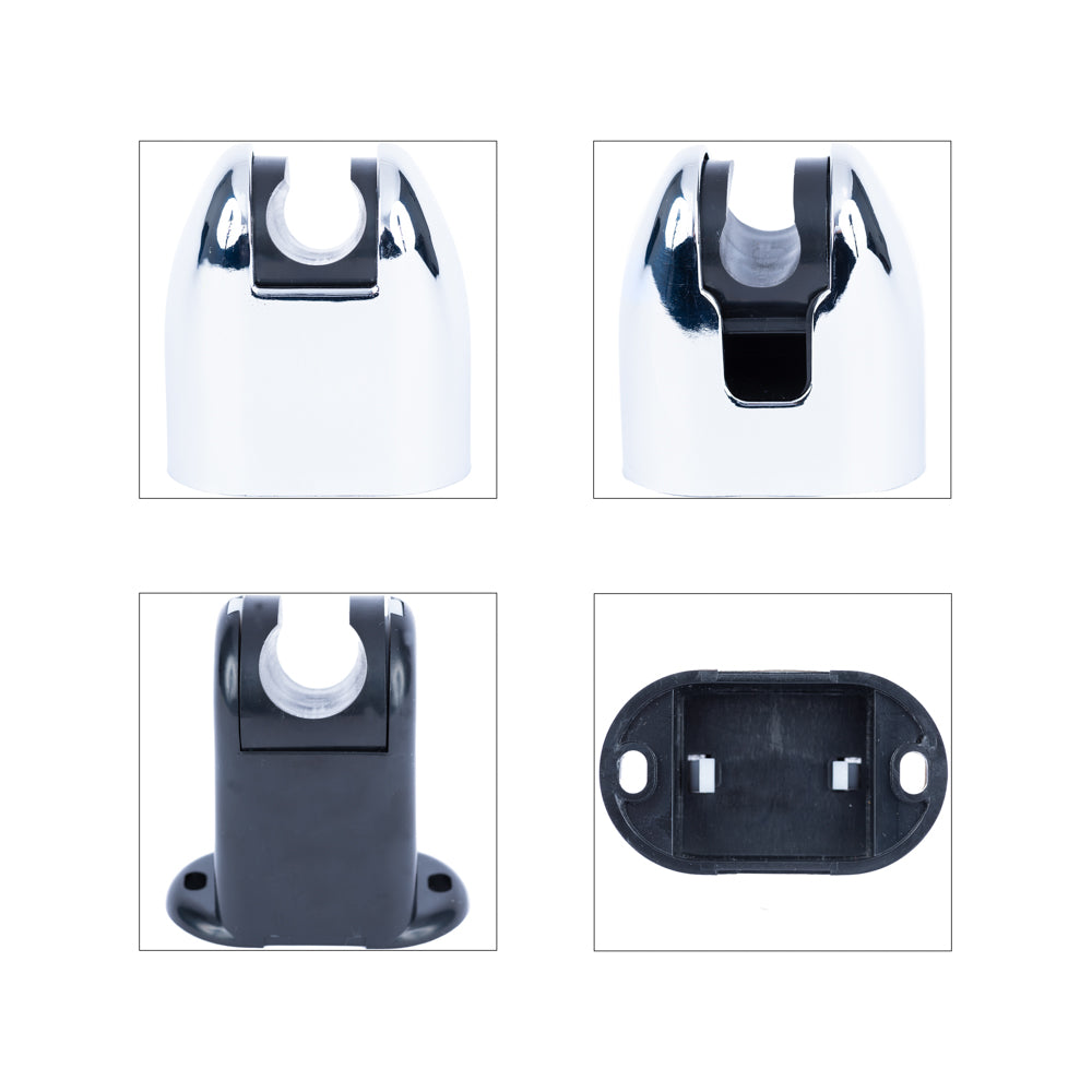 Set complet de dus, para dus cu iluminare, furtun si suport, crom RV888883