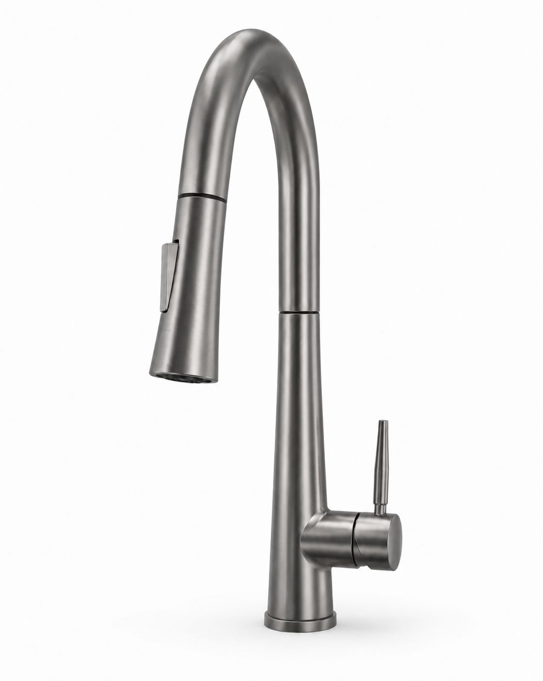 Baterie de bucatarie, otel inoxidabil, pipa extractabila, gri RV5817G