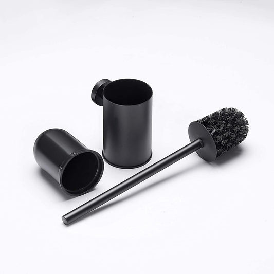 Perie de wc cu suport, negru RV888841