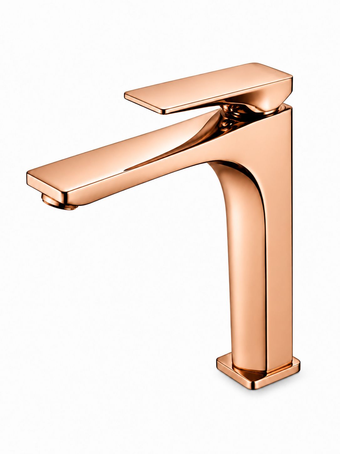 Baterie pentru lavoar cu corp inaltat, alama, rose-gold RV1401HR