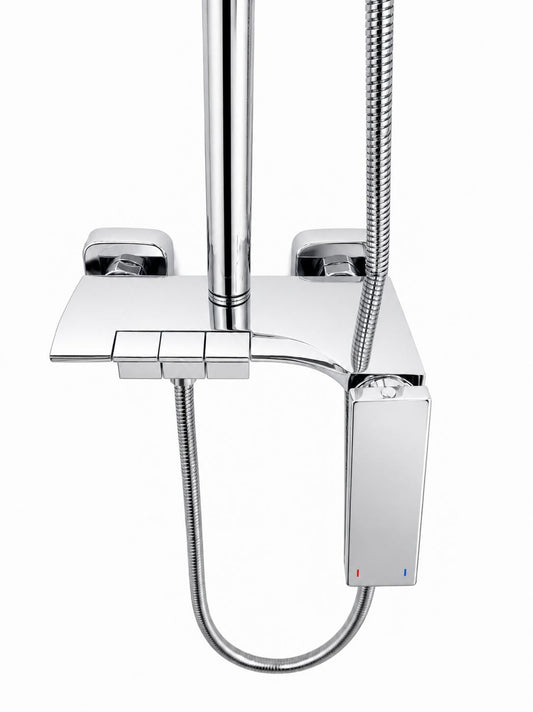 Coloana de dus, baterie incorporata, tip pian, alama, crom RV140C