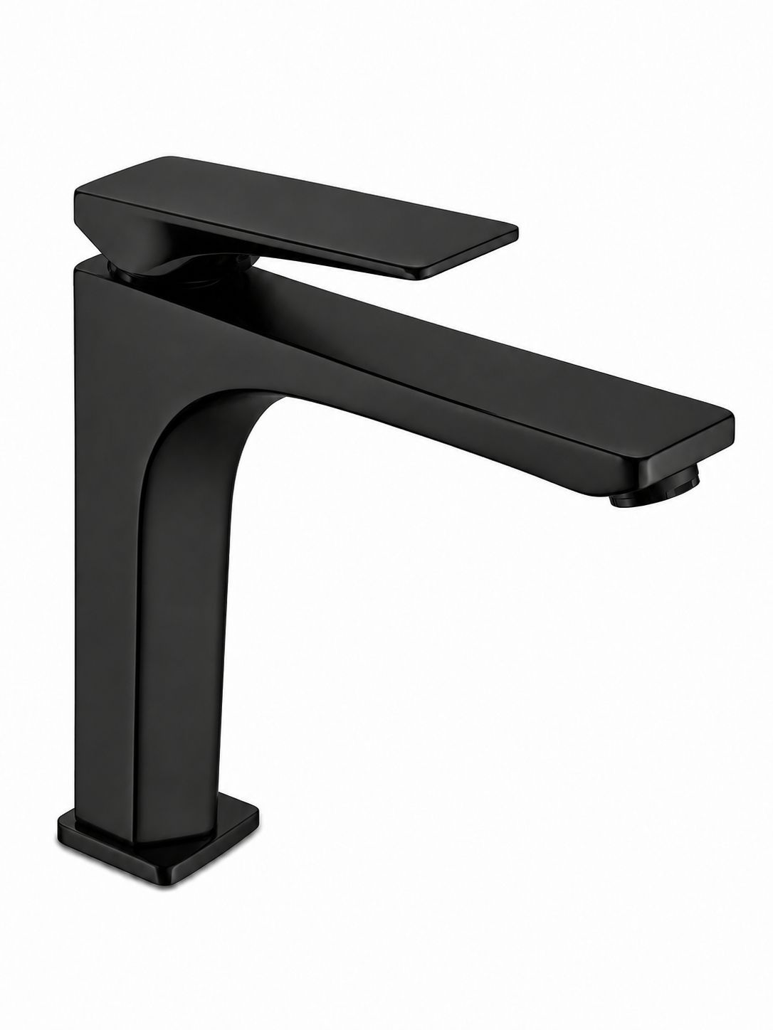 Baterie pentru lavoar cu corp inaltat, alama, negru RV1401HB