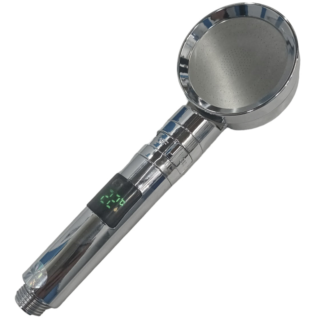 Set complet de dus cu para cu indicator de temperatura, furtun flexibil si suport, crom RV888880