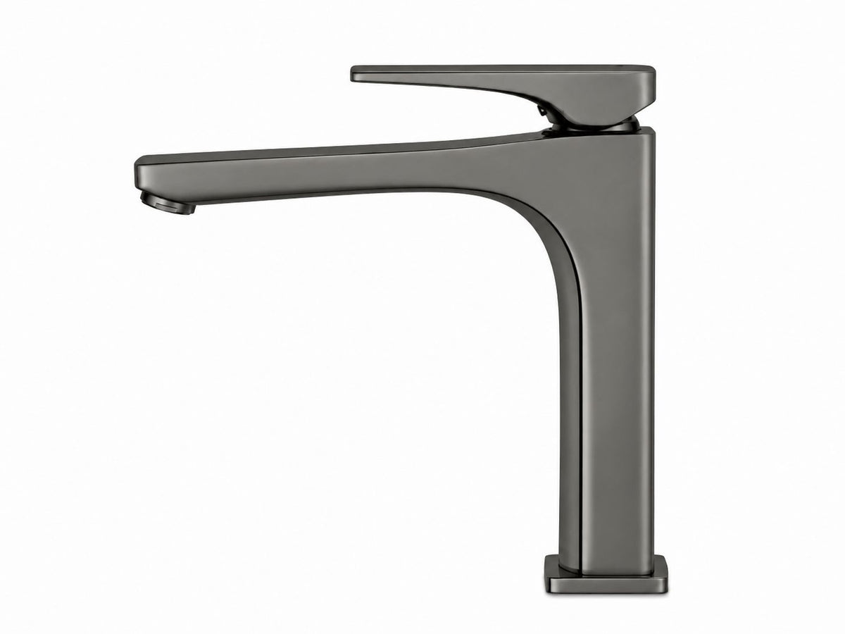 Baterie pentru lavoar cu corp inaltat, alama, gri RV1401HG