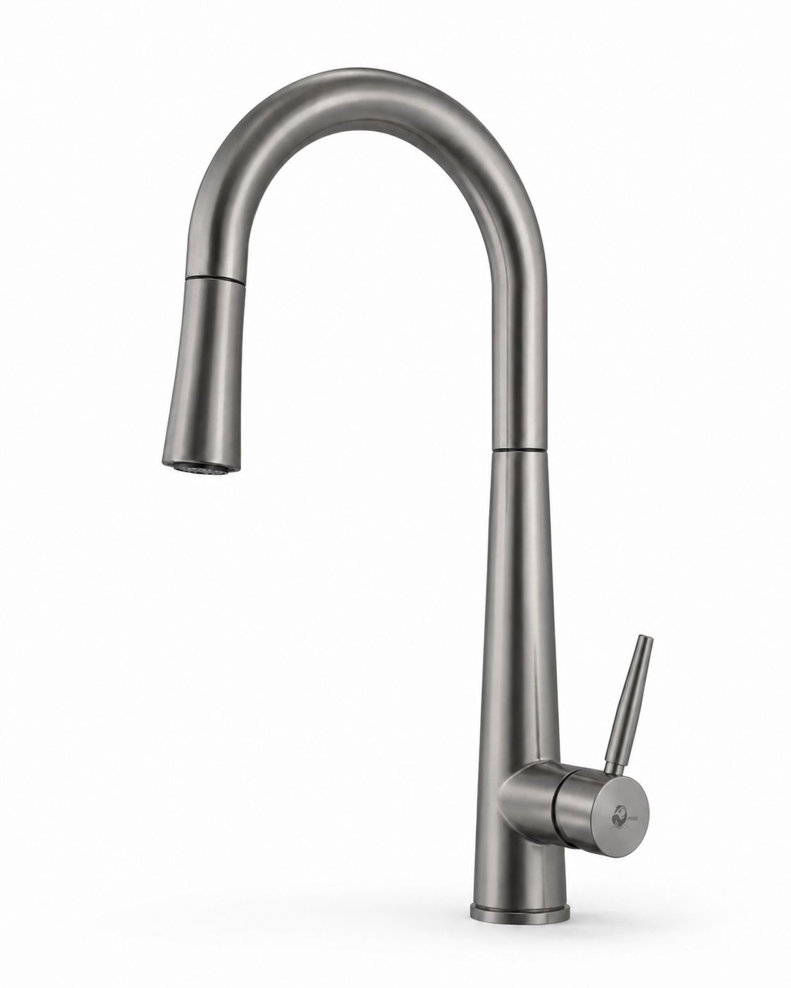 Baterie de bucatarie, otel inoxidabil, pipa extractabila, gri RV5817G