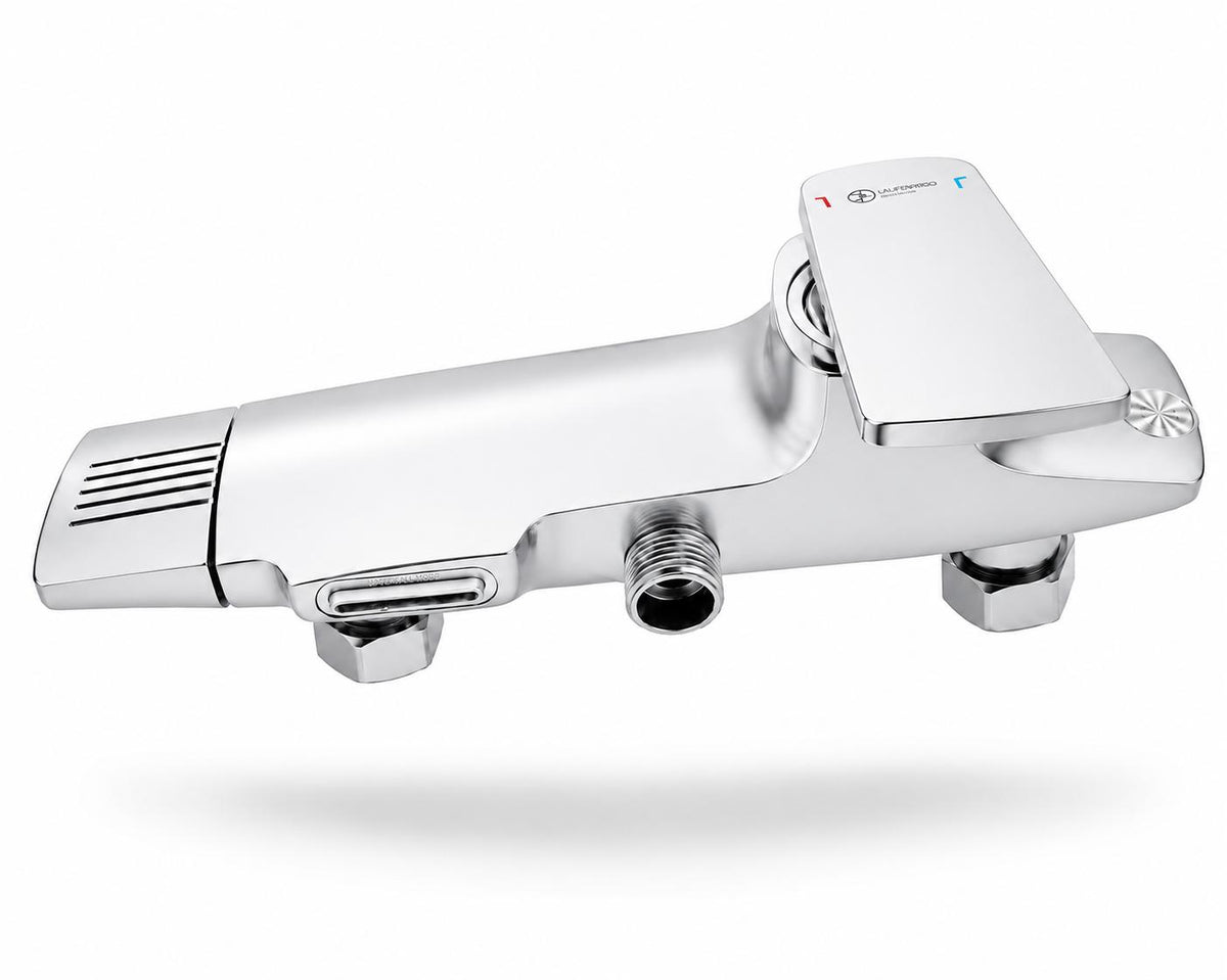 Coloana de dus, baterie incorporata, alama, crom RV61019C
