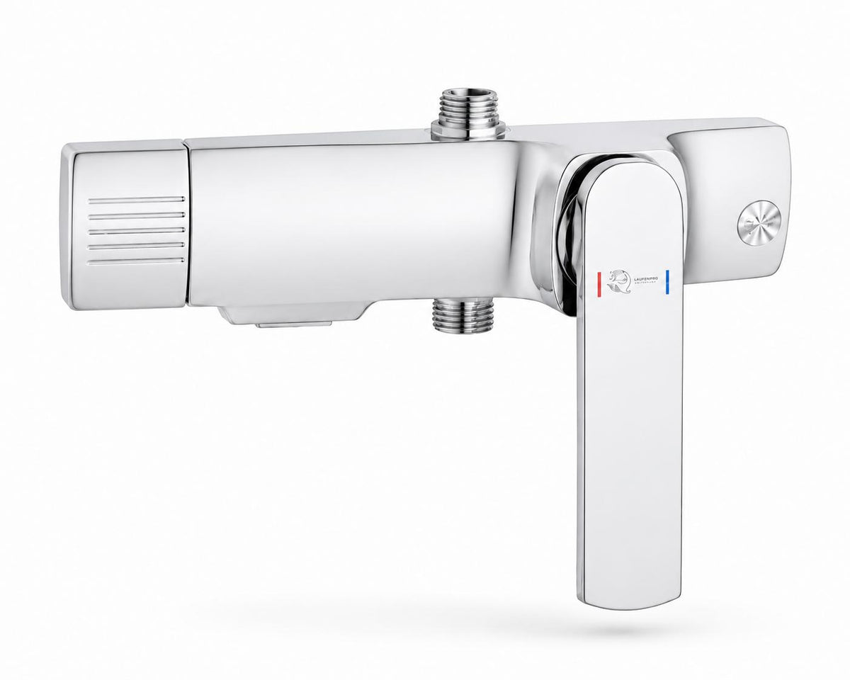 Coloana de dus, baterie incorporata, alama, crom RV61019C