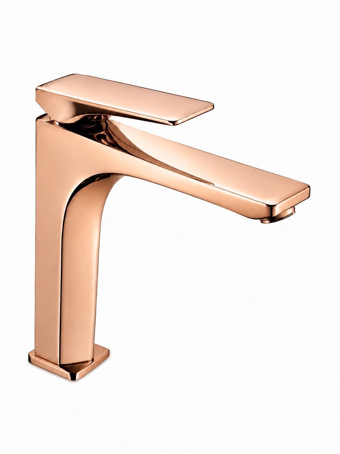Baterie pentru lavoar cu corp inaltat, alama, rose-gold RV1401HR