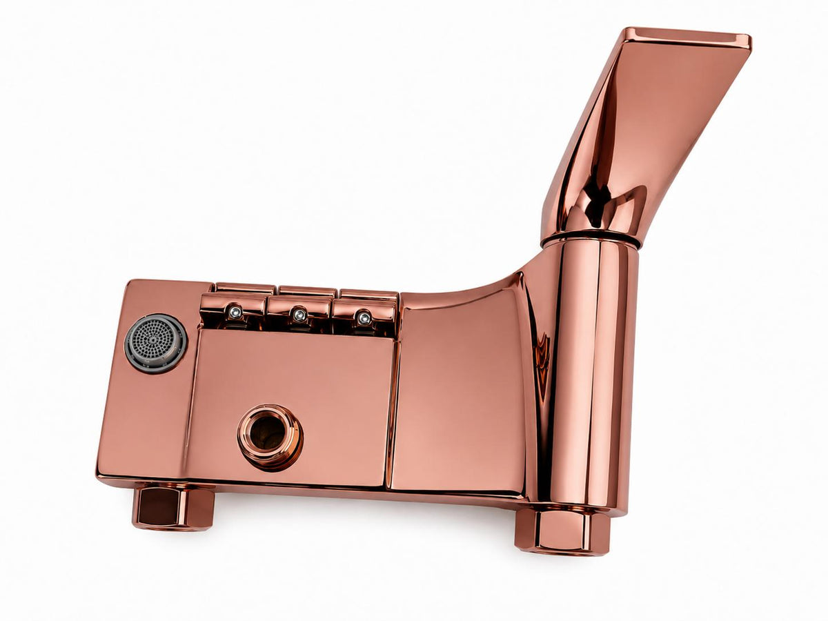 Coloana de dus, baterie incorporata, tip pian, alama, rose-gold RV140R