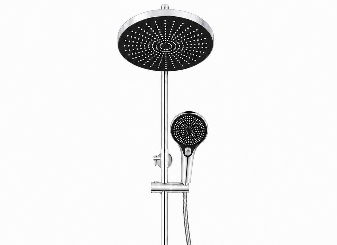 Coloana de dus, baterie incorporata, alama, crom RV61019C