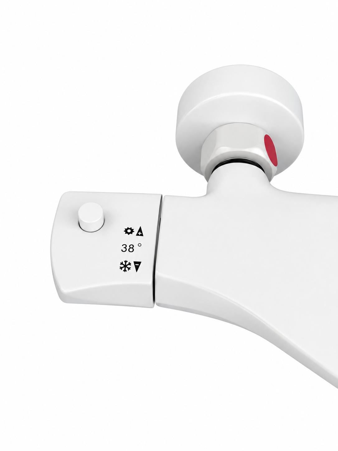 Coloana de dus, baterie incorporata, termostat, alama, alb RV84040W
