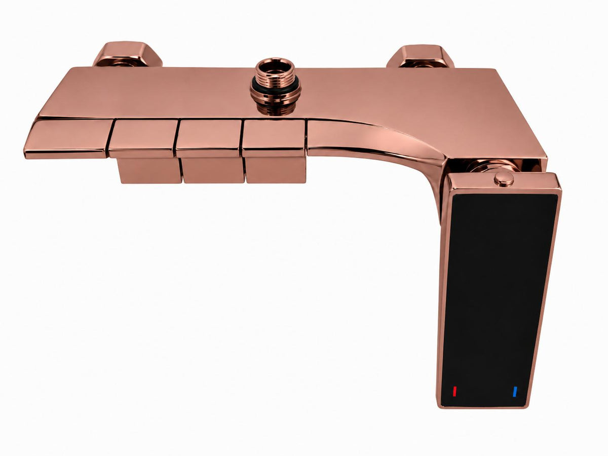 Coloana de dus, baterie incorporata, tip pian, alama, rose-gold RV140R