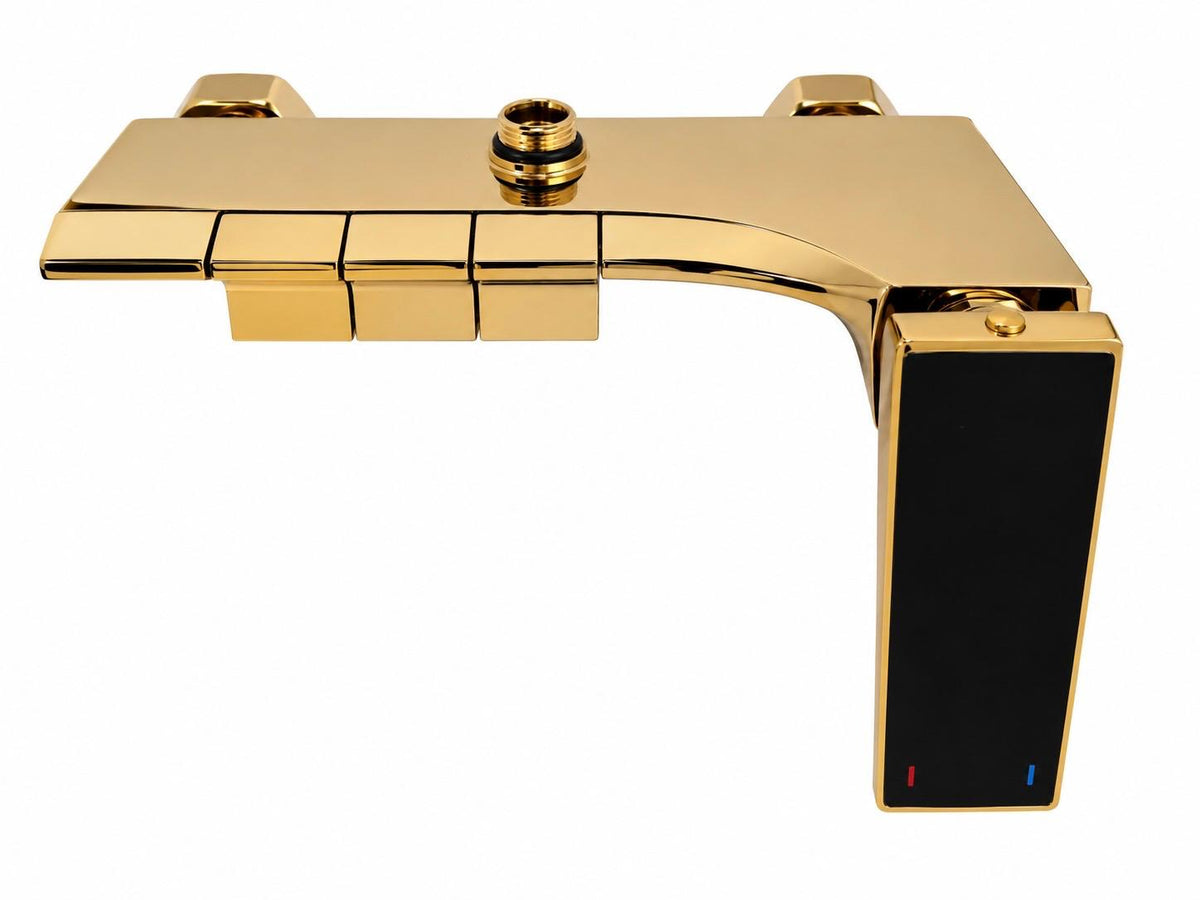 Coloana de dus, baterie incorporata, tip pian, alama, auriu lucios RV140GOLD