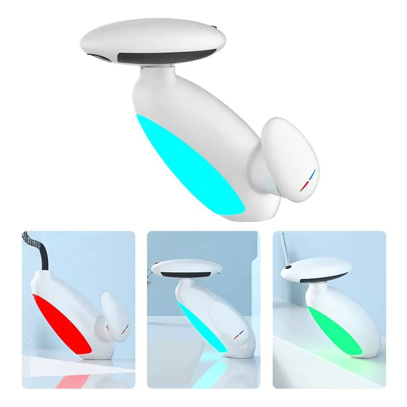 Baterie Chiuveta Baie, 4 Tipuri de Jet, Cap Retractabil, Iluminare Led, Control Inteligent al Apei, Alb RVFH3435W