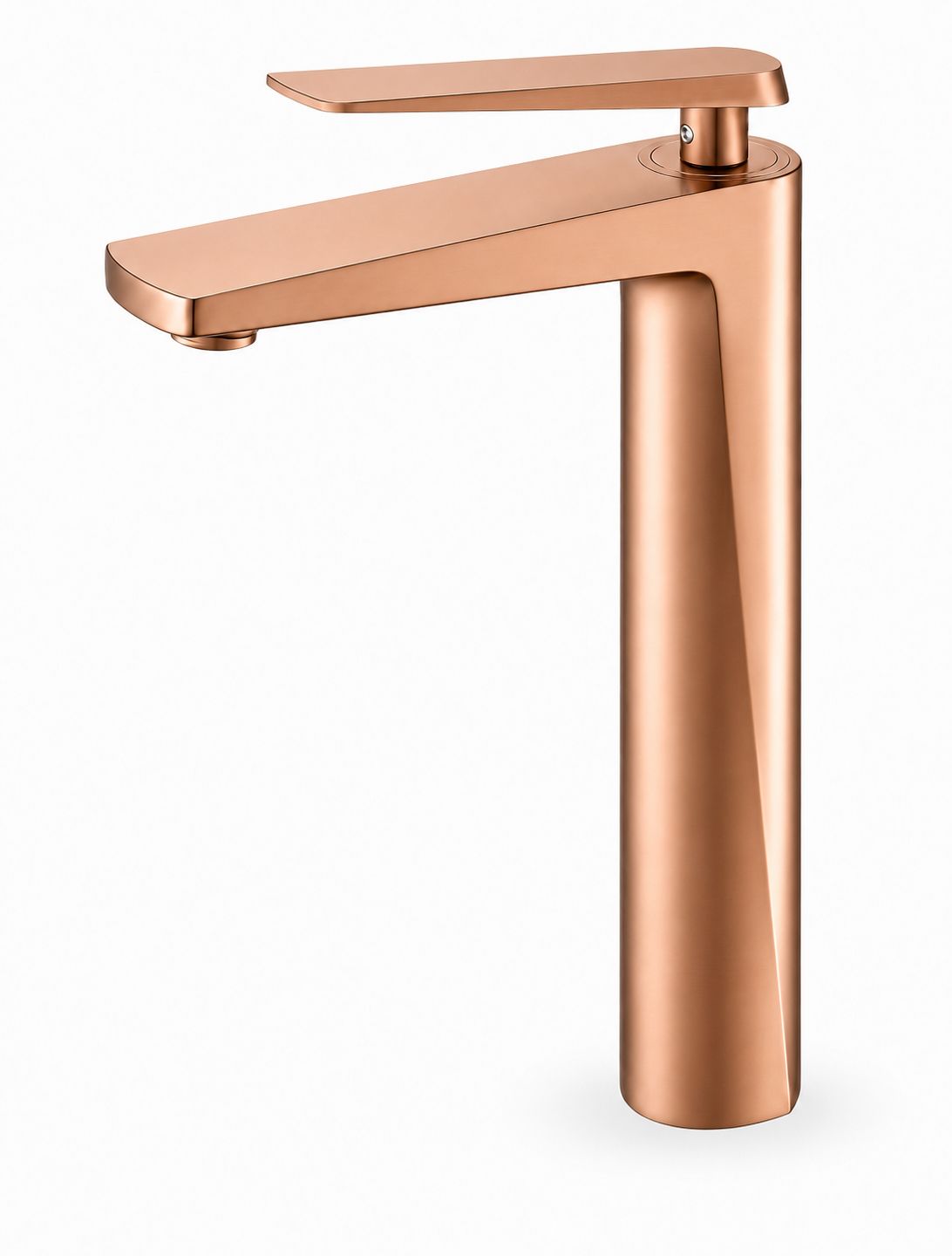 Baterie pentru lavoar cu corp inaltat, alama, rose-gold RV6101HR