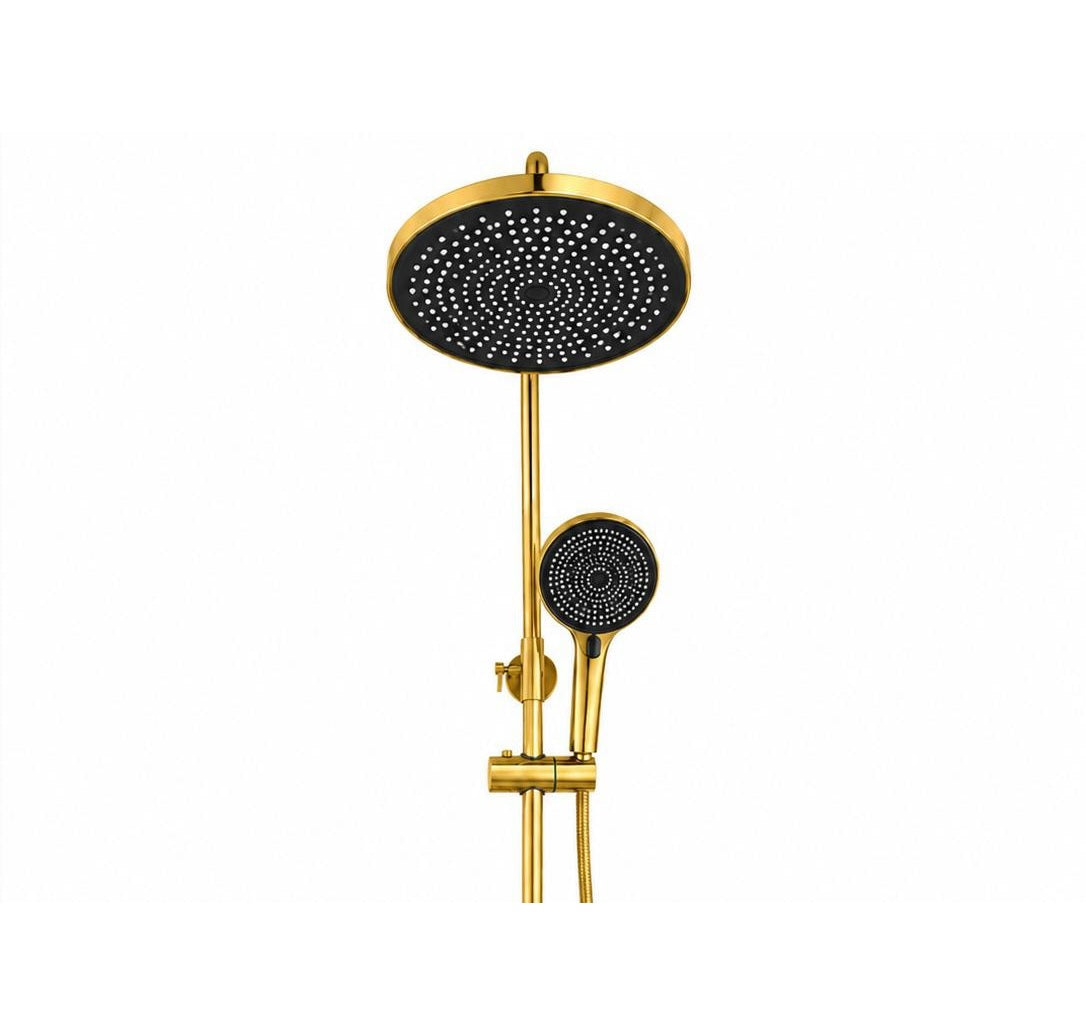 Coloana de dus, baterie incorporata, alama, gold, auriu RV61019GOLD