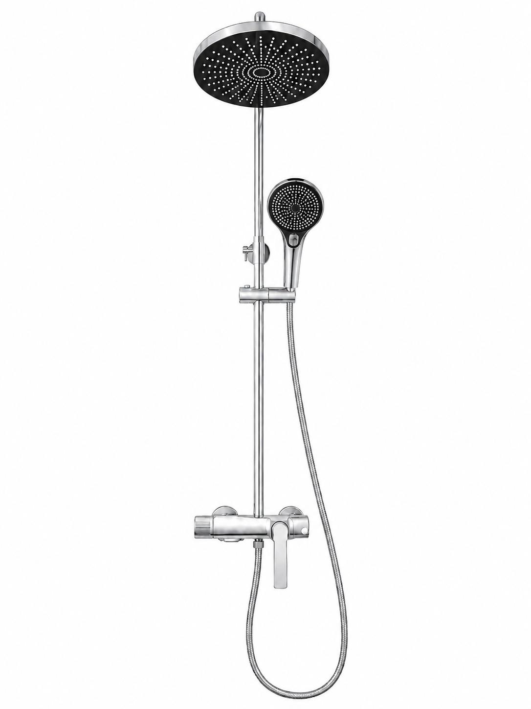 Coloana de dus, baterie incorporata, alama, crom RV61019C