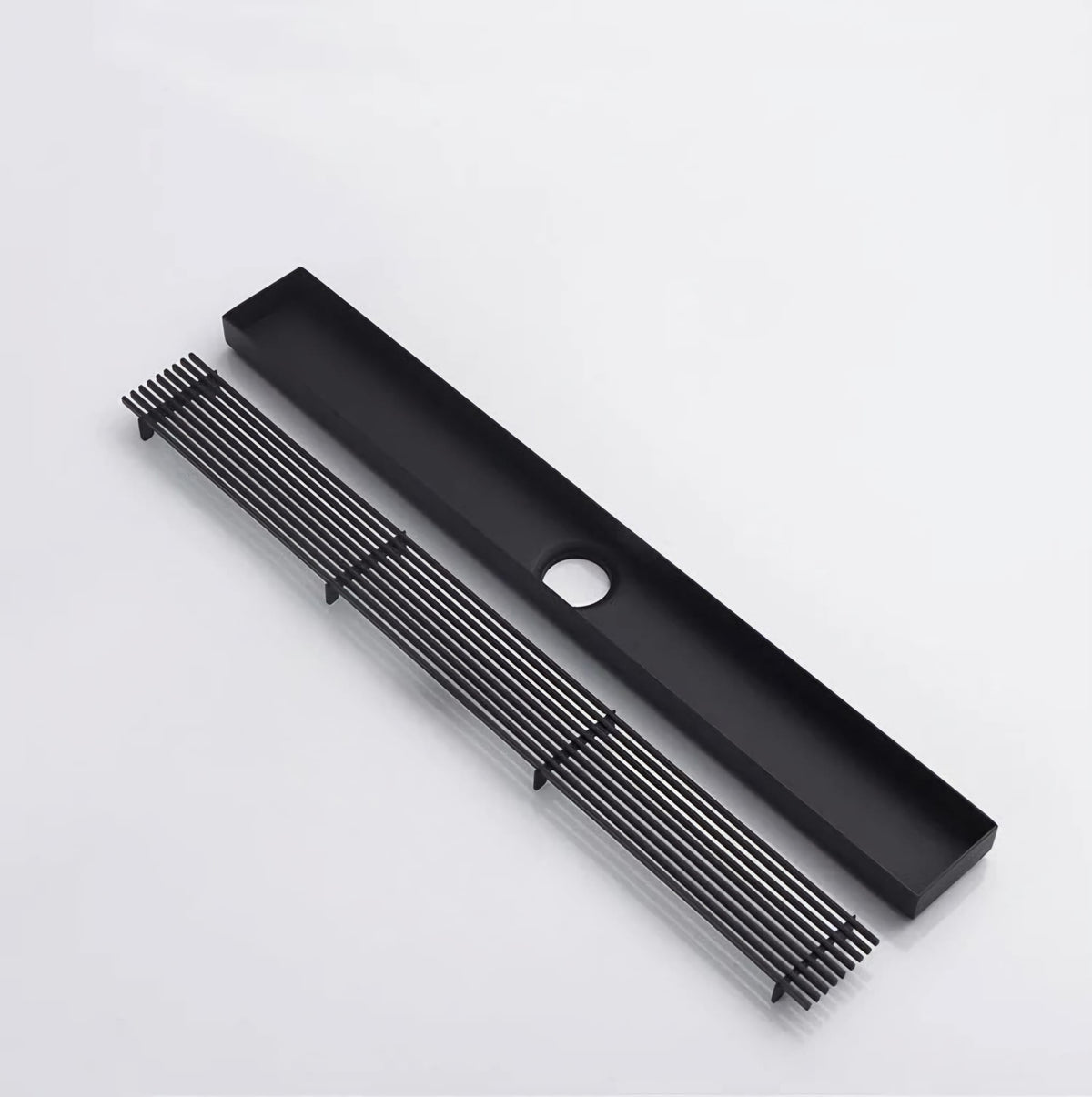 Rigolă duș liniară, inox 304, 57x500mm, negru RV8888104