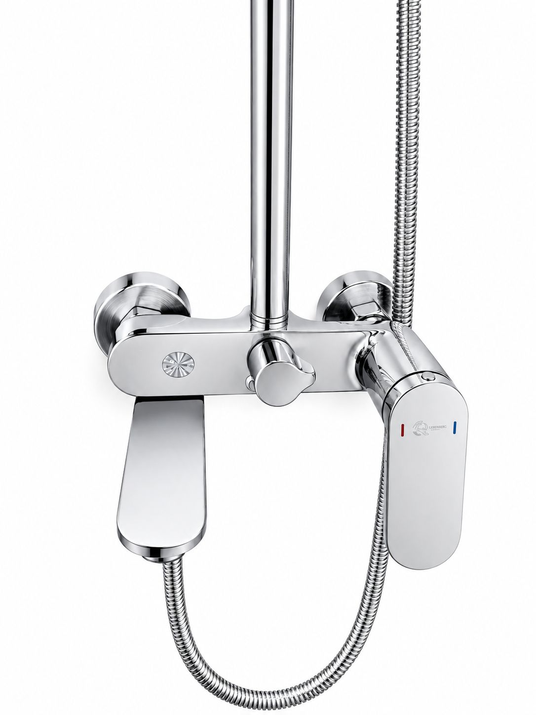 Coloana de dus, baterie incorporata,pipa pivotanta, alama, crom RV16519C