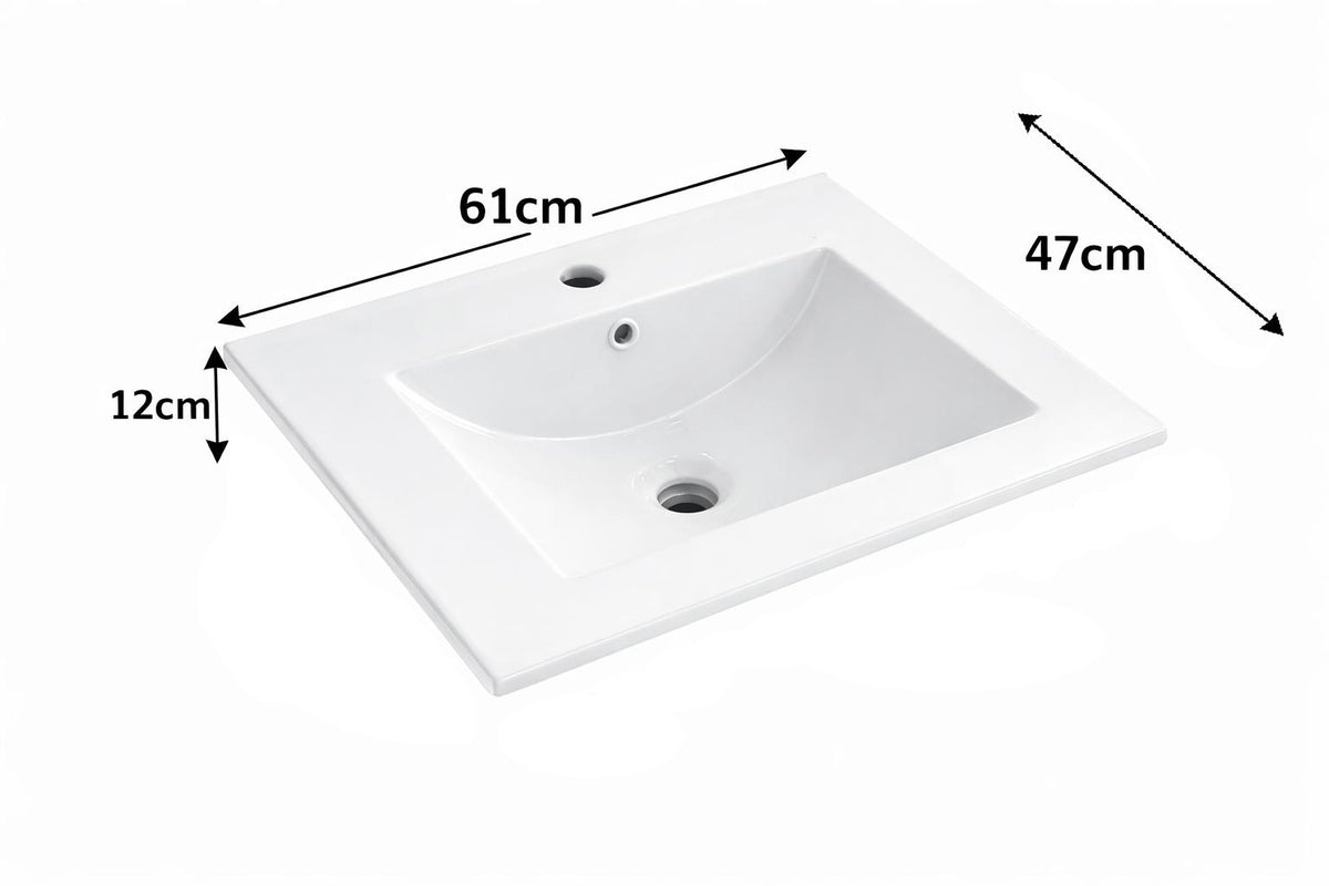 Set mobilier baie, PVC, 60x45x50cm, negru RVC0021B