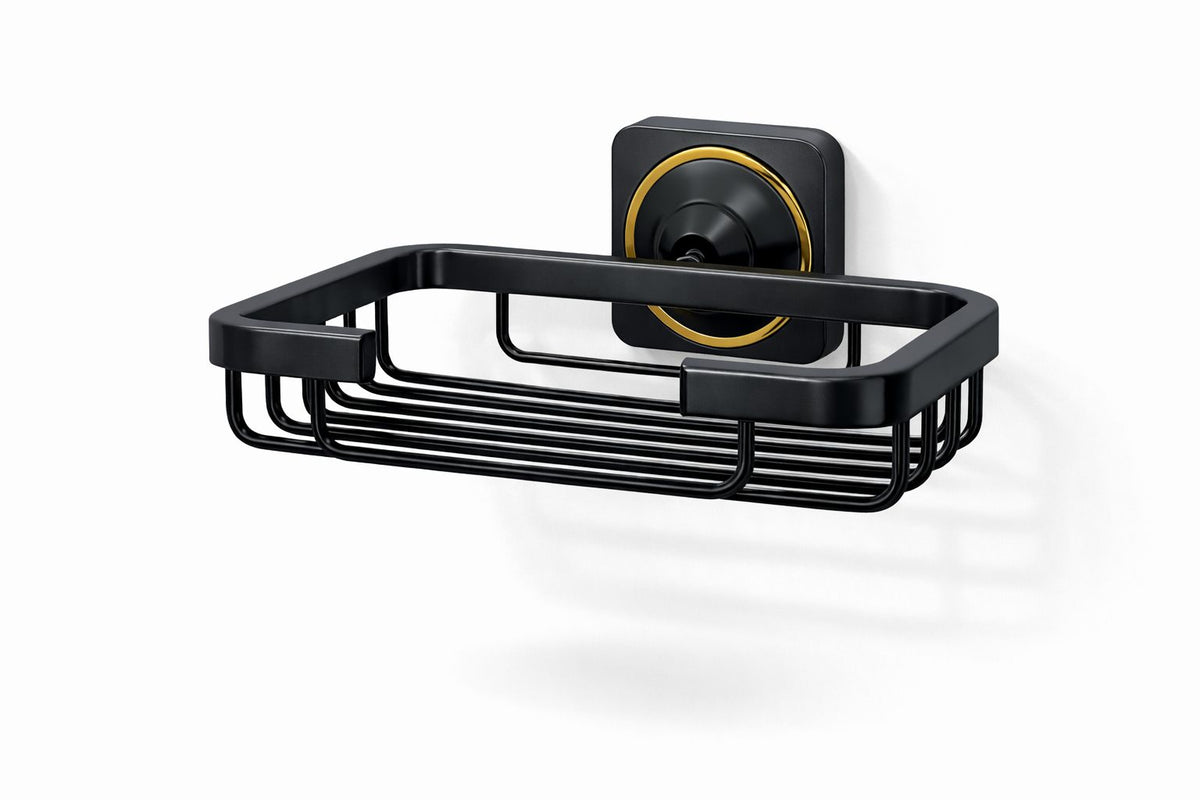 Set 6 piese accesorii baie, alama, negru RV888836