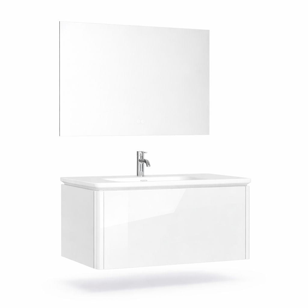 Set mobilier baie, PVC, 80x46x45cm, alb RVC2004W