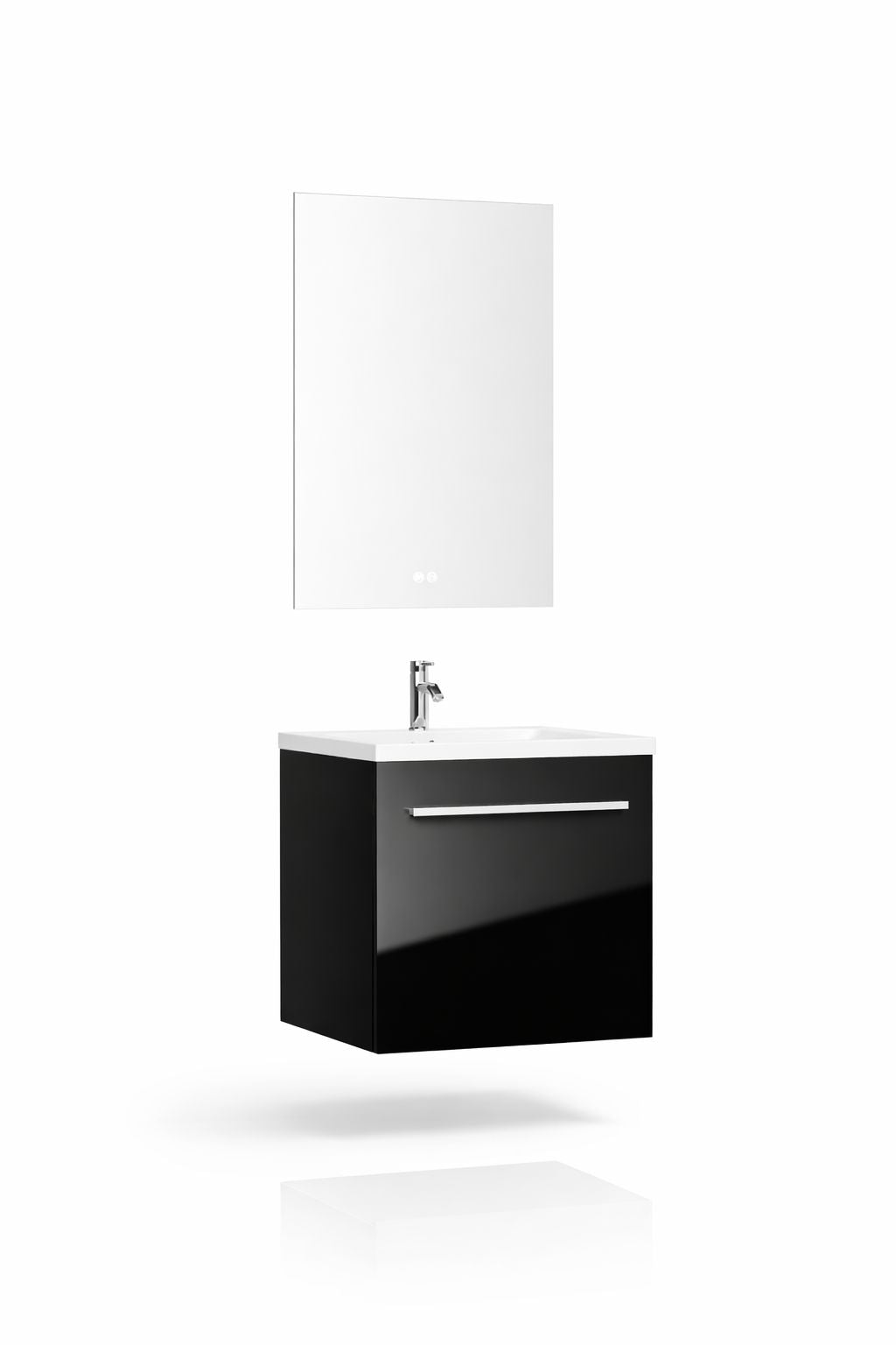 Set mobilier baie, PVC, 50x43x52 cm, negru RVH11-500B