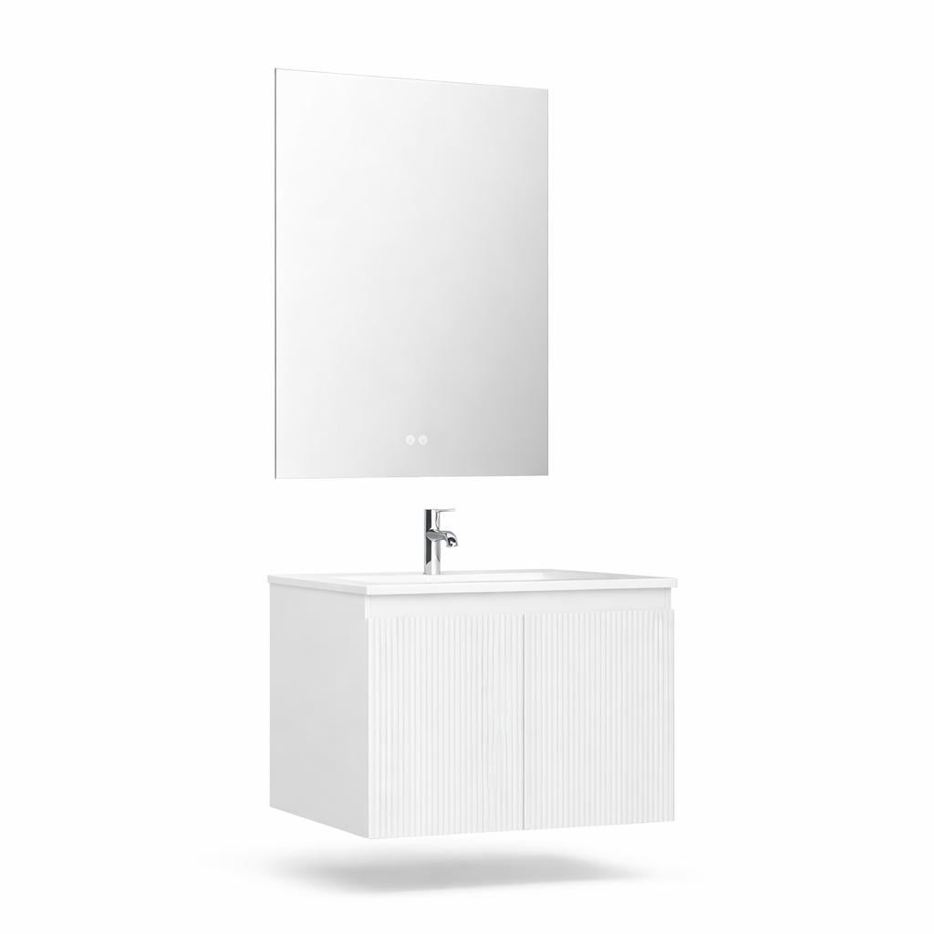 Set mobilier baie, PVC, 60x45x50cm, alb RVC0021W
