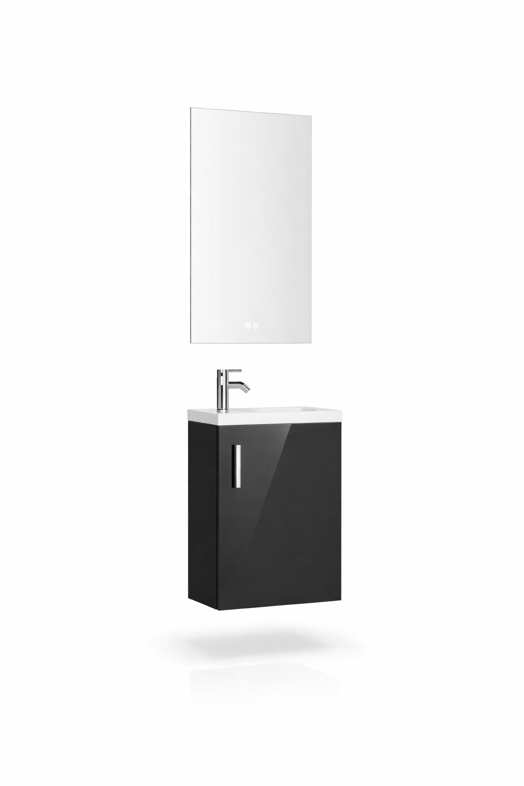 Set mobilier baie, PVC, 40x20x55cm, negru RVH24-400B
