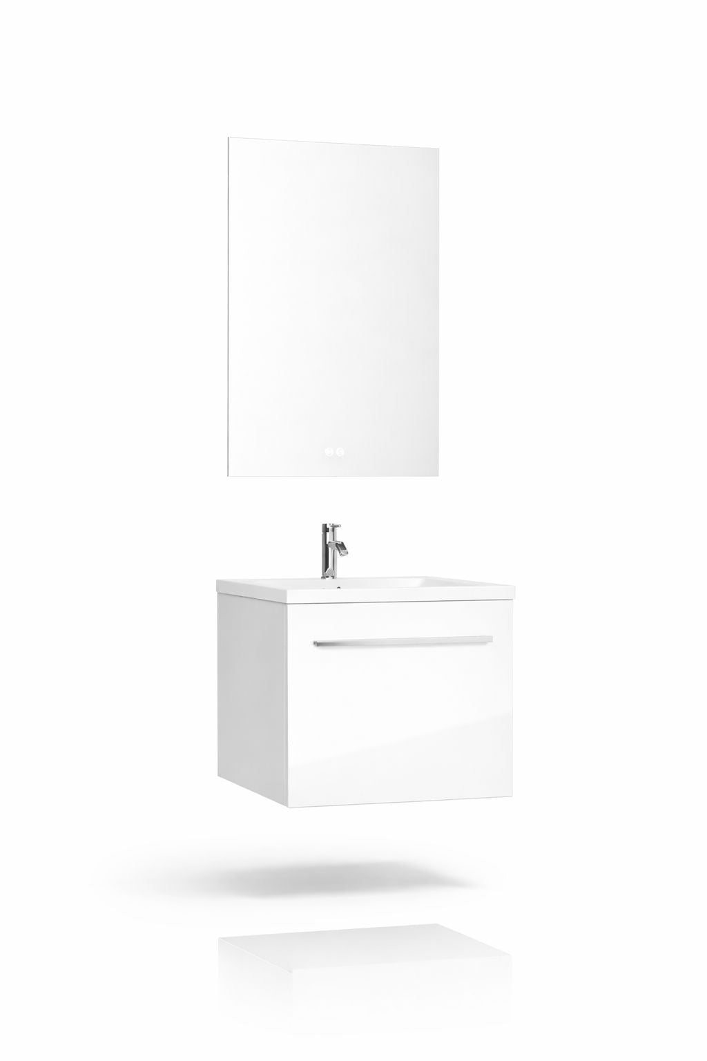 Set mobilier baie, PVC, 50x43x52 cm, alb RVH11-500W