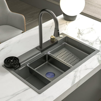 Chiuveta multifunctionala, otel inoxidabil, 75x45cm, gri  RV888824