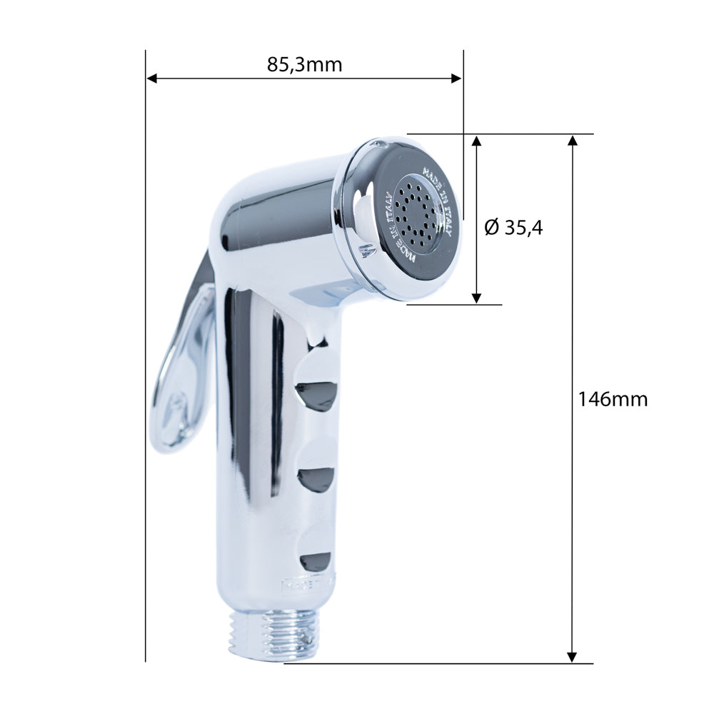 Rezerva cap de dus igienic crom, cu functie de bideu RV88884