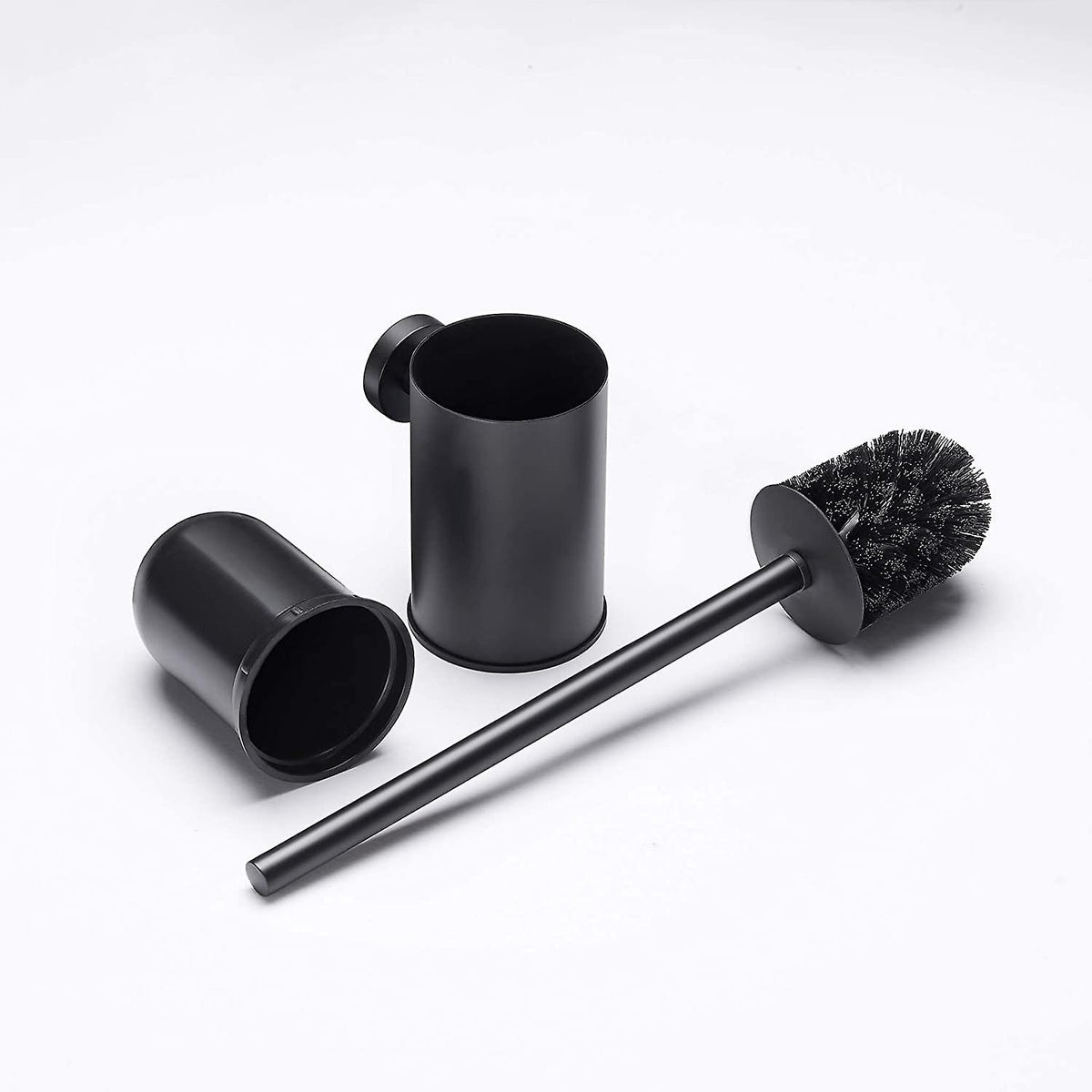 Perie de wc cu suport,  negru  RV888841