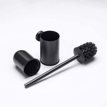 Perie de wc cu suport,  negru  RV888841