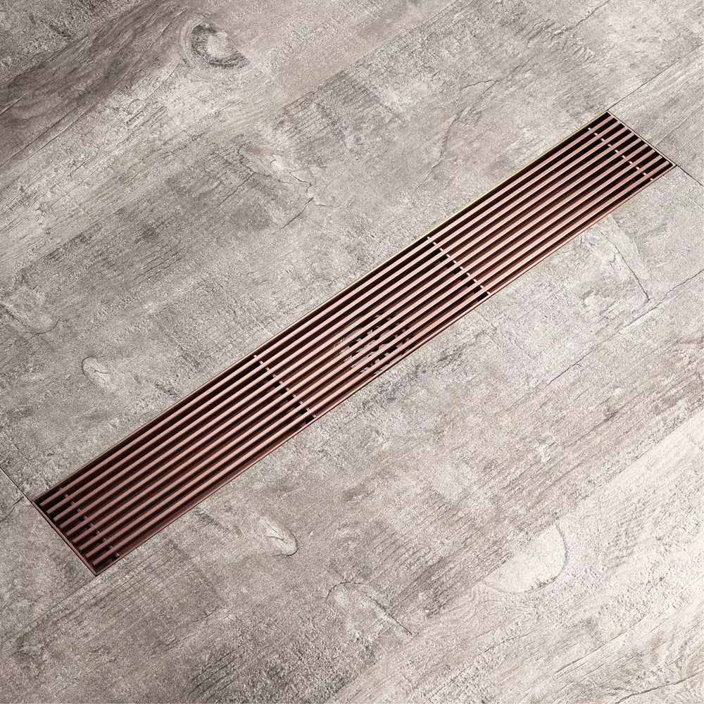 Rigolă duș liniară, inox 304, 57x400mm, rose-gold RV8888115R