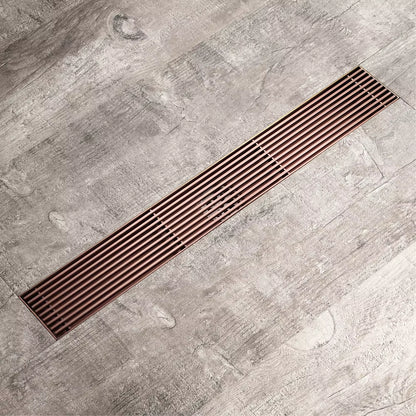 Rigolă duș liniară, inox 304, 57x400mm, rose-gold RV8888115R