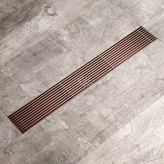 Rigolă duș liniară, inox 304, 57x600mm, rose-gold RV8888117R