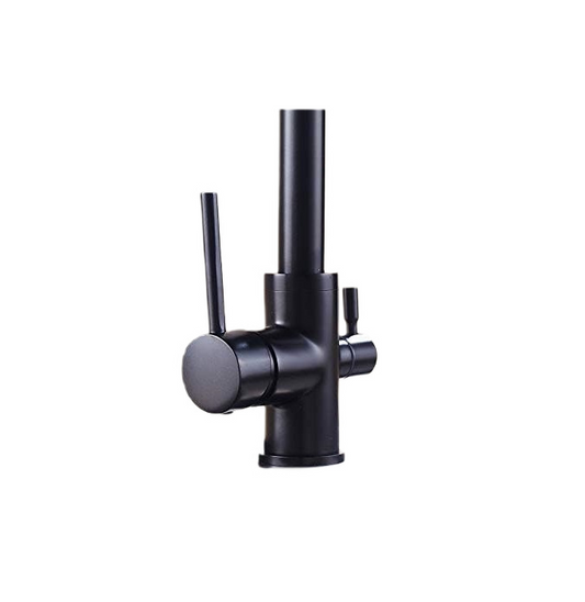 Baterie de bucatarie, alama, 3 cai, negru RV1027B