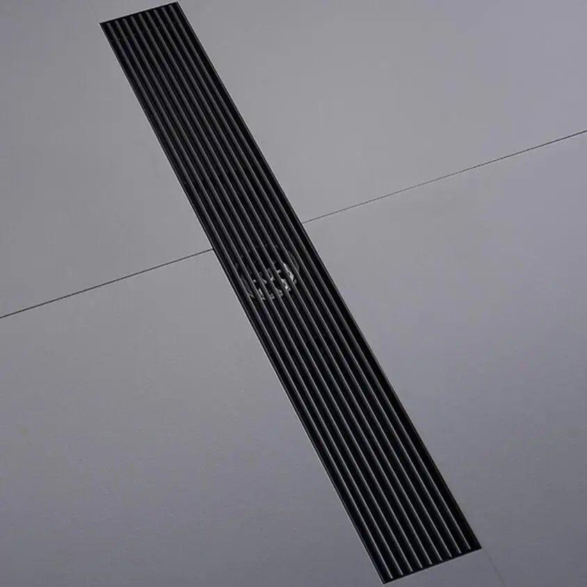 Rigolă duș liniară, inox 304, 57x500mm, negru RV8888104