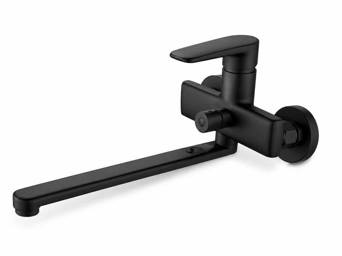 Baterie de cada cu pipa lunga, alama, fara set de dus, negru RV3207B
