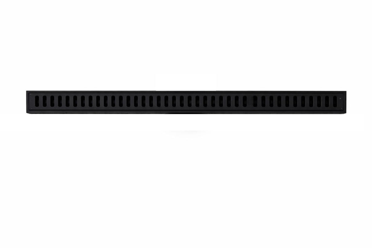 Rigolă duș liniară slim, reversibila, inox 304, 600x32mm, negru RV8888113