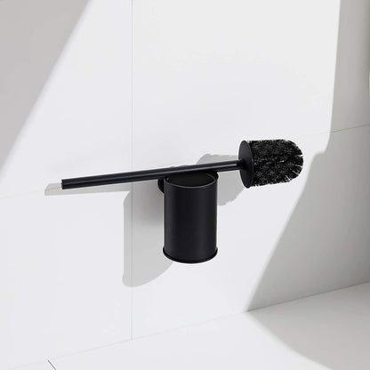 Perie de wc cu suport,  negru  RV888841
