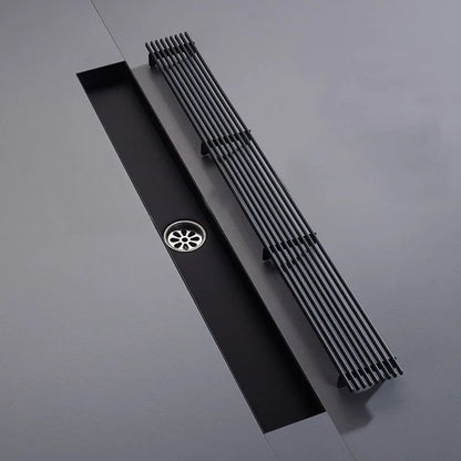 Rigolă duș liniară, inox 304, 57x500mm, negru RV8888104