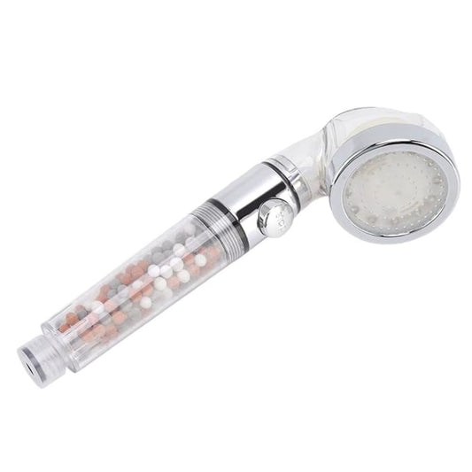 Para de dus cu iluminare, termosensibil, LED-uri multicolore in functie de temperatura apei, filtru, crom RV888873