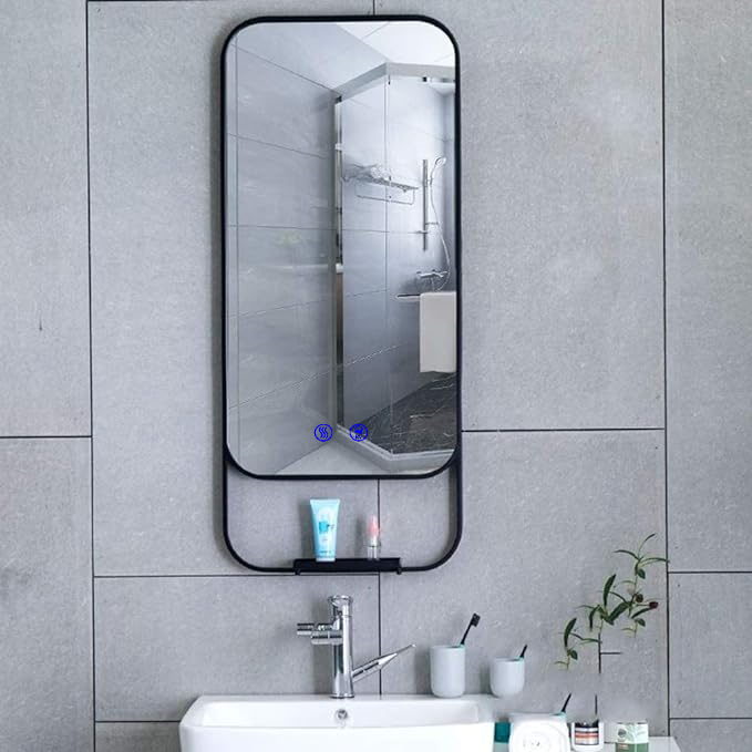 Oglinda LED cu polita, 90x50cm  RV-LBN001