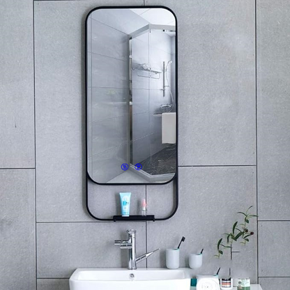 Oglinda LED cu polita, 90x50cm  RV-LBN001