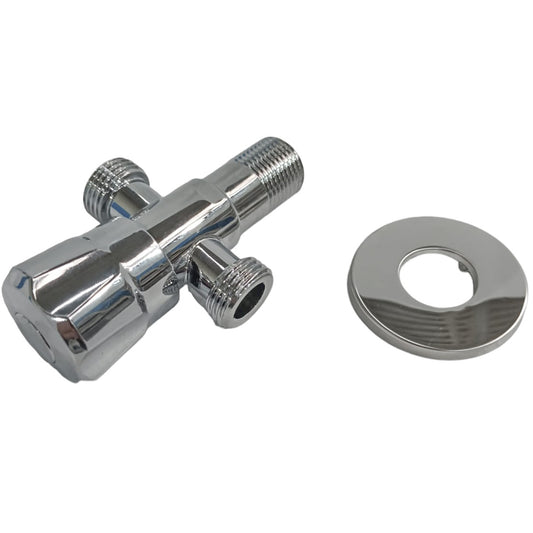 Robinet coltar cu rozeta 1/2"x1/2"x1/2" RV888816