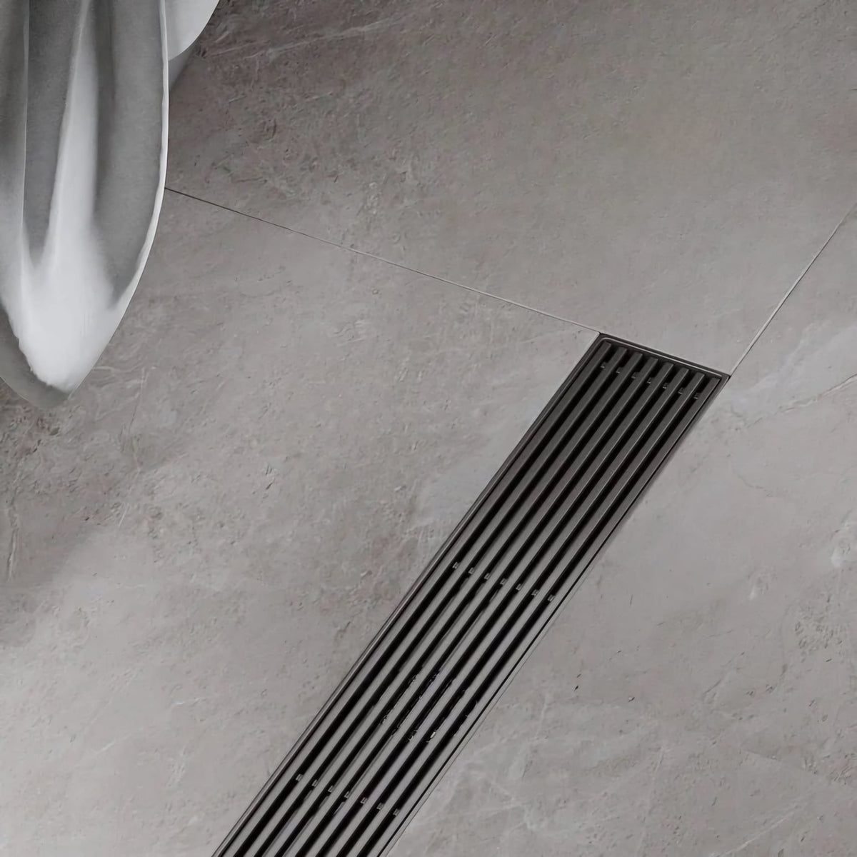 Rigolă duș liniară, inox 304, 57x500mm, negru RV8888104